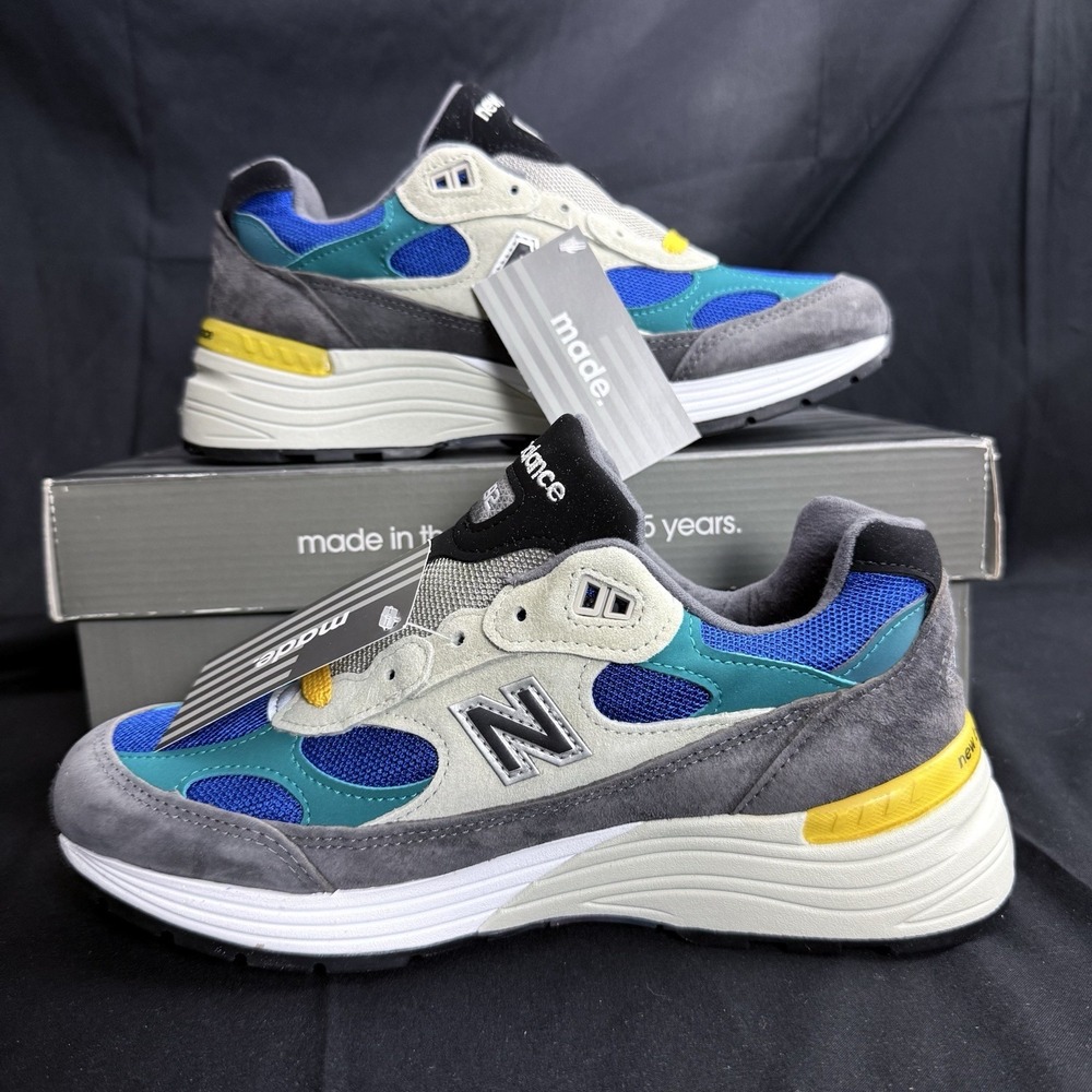 New Balance 992‎ X Billy's M992RR Size 7 Colorblock "Grey Blue Teal" Made In USA - Picture 2 of 10